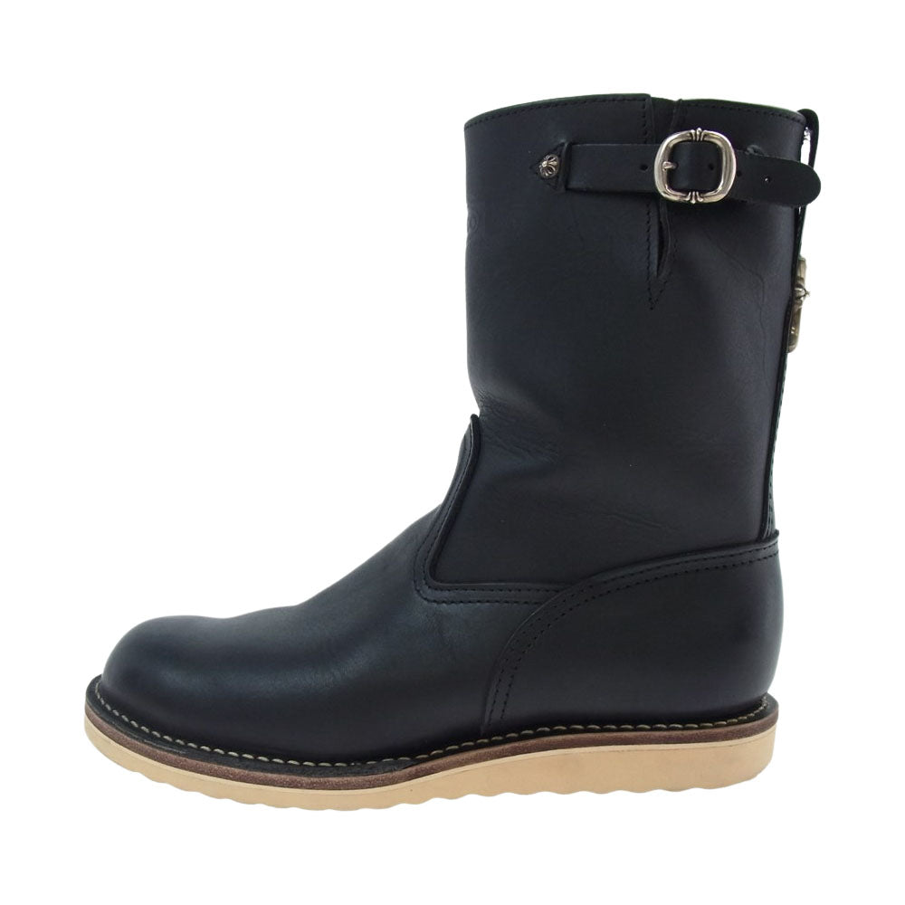 CHROME HEARTS クロムハーツ（原本無） WESCO ENGNR BOSS9 CH CRS SML ウエスコ ボス ガンスリンガー ダガー エンジニア ブーツ ブラック系 10E【中古】