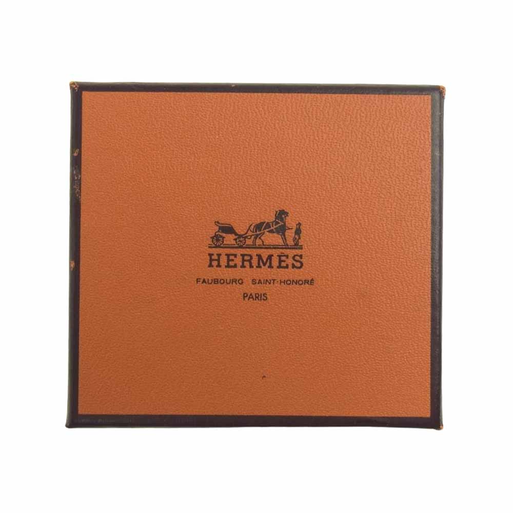 HERMES エルメス □G 2003年製 アピ レザー ブレスレット ブラック系【中古】