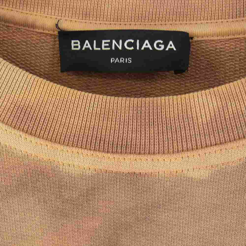 BALENCIAGA バレンシアガ 486095 TWK44 国内正規品 Oversize Bleach Homme Sweater オーバーサイズ ブリーチ スウェット トレーナー マルチカラー系 L【中古】