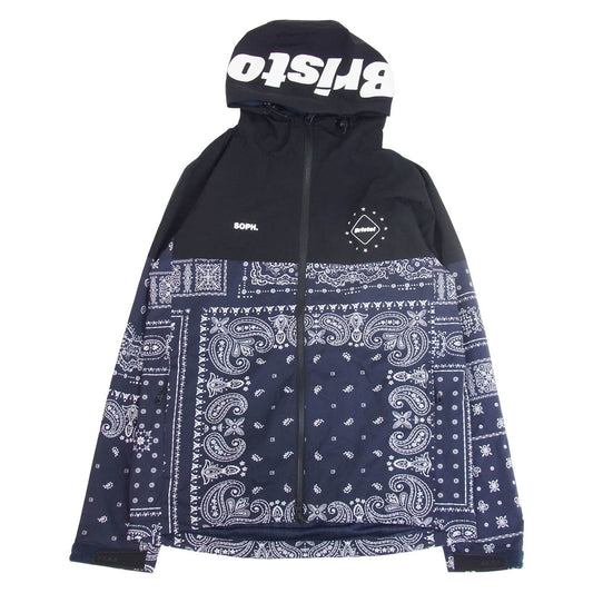 SOPH ソフ 2022AW FCRB-222115 FCRB BANDANA TRAINING JACKET エフシーアールビー F.C.Real Bristol バンダナ トレーニング ネイビー系 M【新古品】【未使用】【中古】
