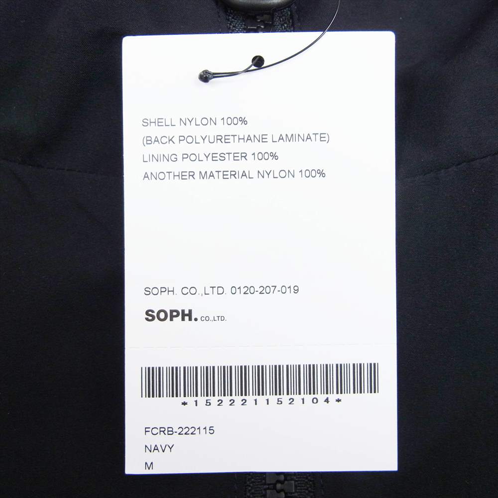 SOPH ソフ 2022AW FCRB-222115 FCRB BANDANA TRAINING JACKET エフシーアールビー F.C.Real Bristol バンダナ トレーニング ネイビー系 M【新古品】【未使用】【中古】