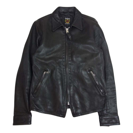schott ショット シングルライダース ジャケット トラッカー ジャケット バイカー  ブラック系 S【中古】