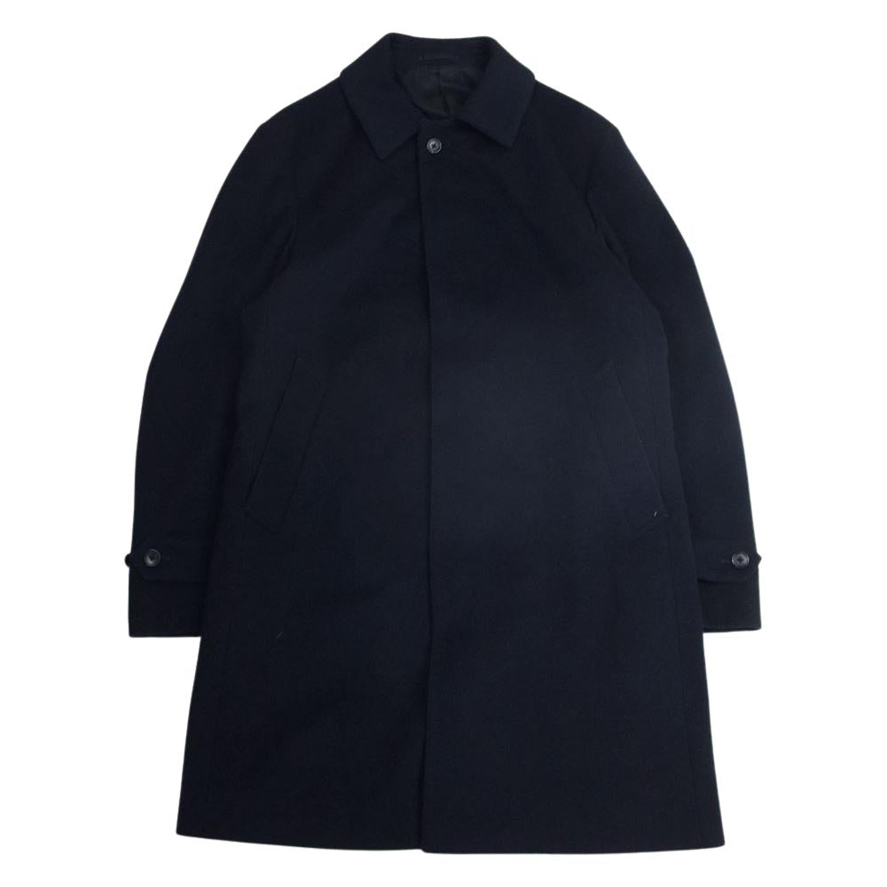 ジェイプレス JPRESS ジェイプレス カシミヤ 混 ウールコート ステンカラー ネイビー系 XL【中古】