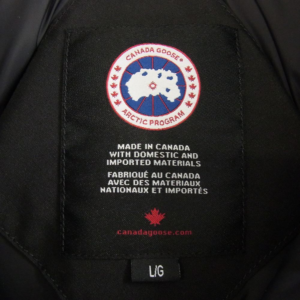 CANADA GOOSE カナダグース 3438JM 国内正規品 サザビーリーグ JASPER PARKA ジャスパー パーカー ダウン ジャケット ブラック系 L【中古】