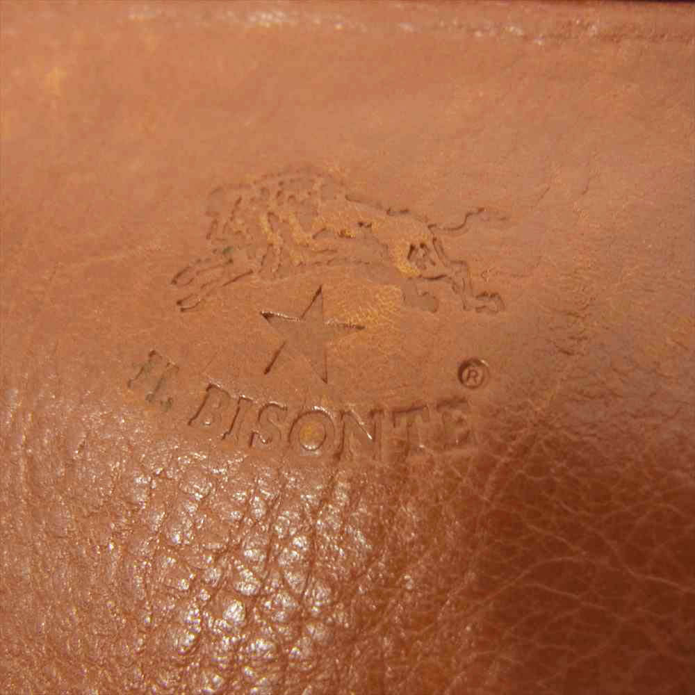 IL BISONTE イルビゾンテ がま口長財布 オレンジ系【中古】