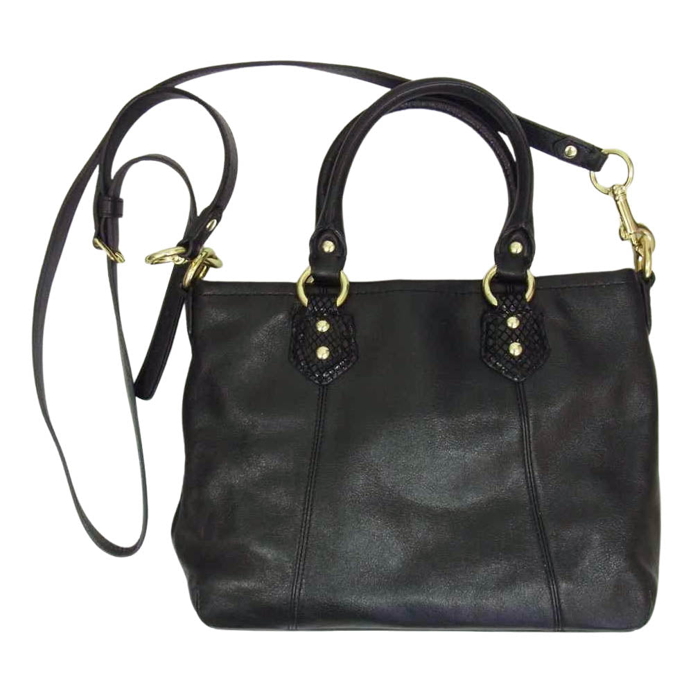 COACH コーチ F20342  2WAY ミニショルダーバッグ ブラック系【美品】【中古】