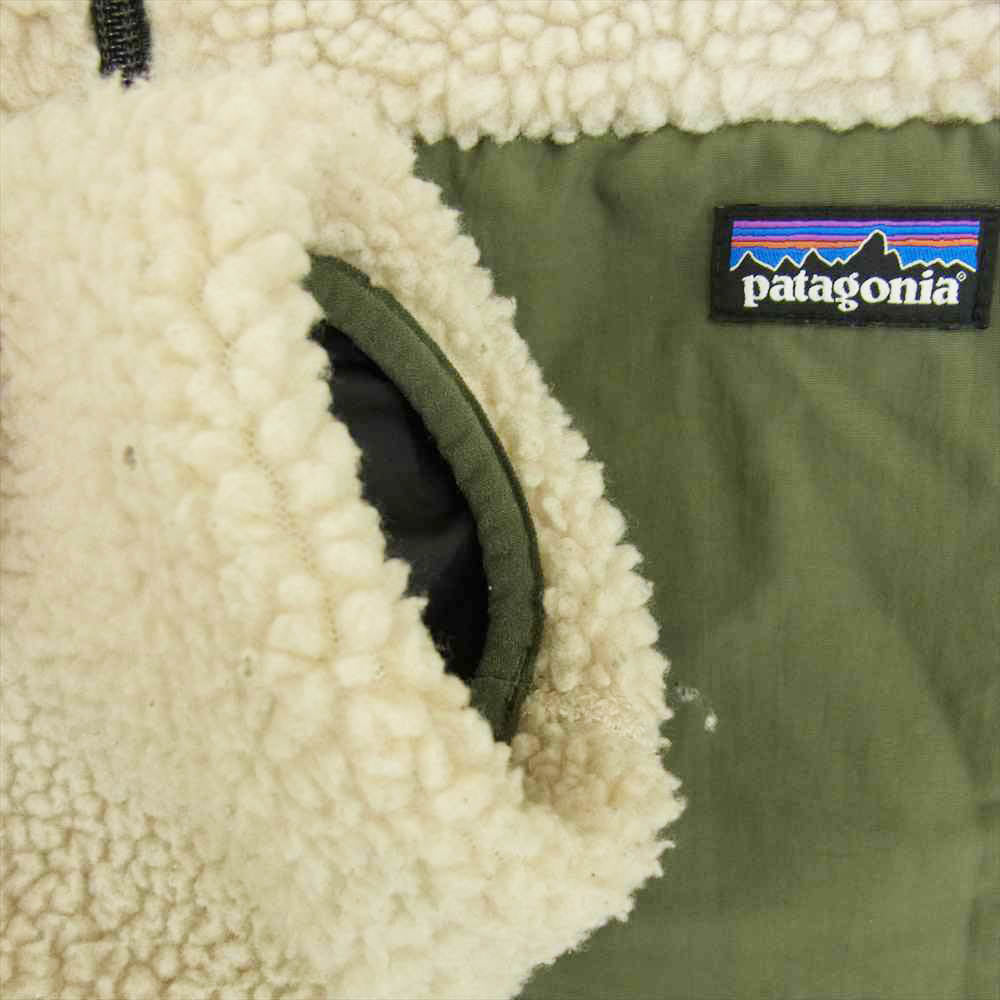 patagonia パタゴニア 65625FA19  RETRO X キッズ レトロX ナチュラル フリース ジャケット オフホワイト系 14【中古】