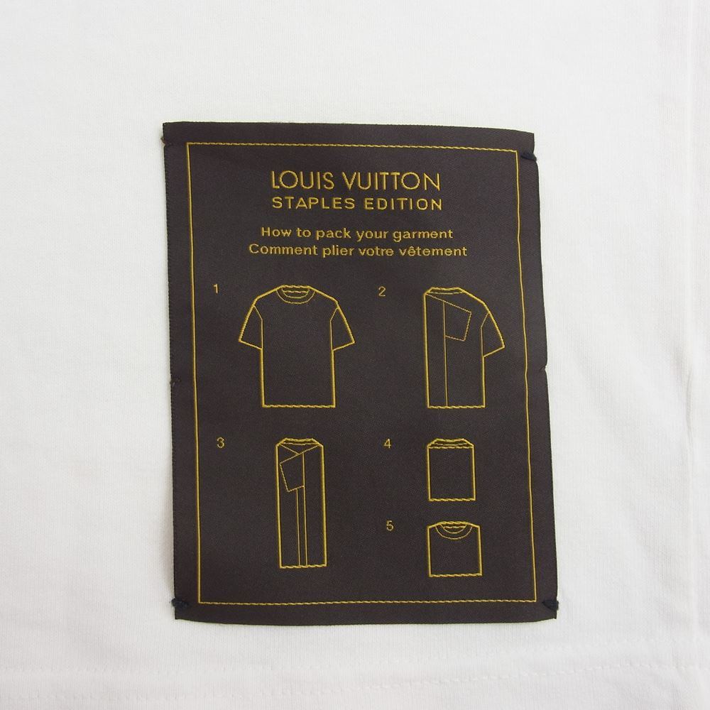 LOUIS VUITTON ルイ・ヴィトン Inside Out Tee ステープルズ エディション インサイドアウト Tシャツ ホワイト系 L【中古】
