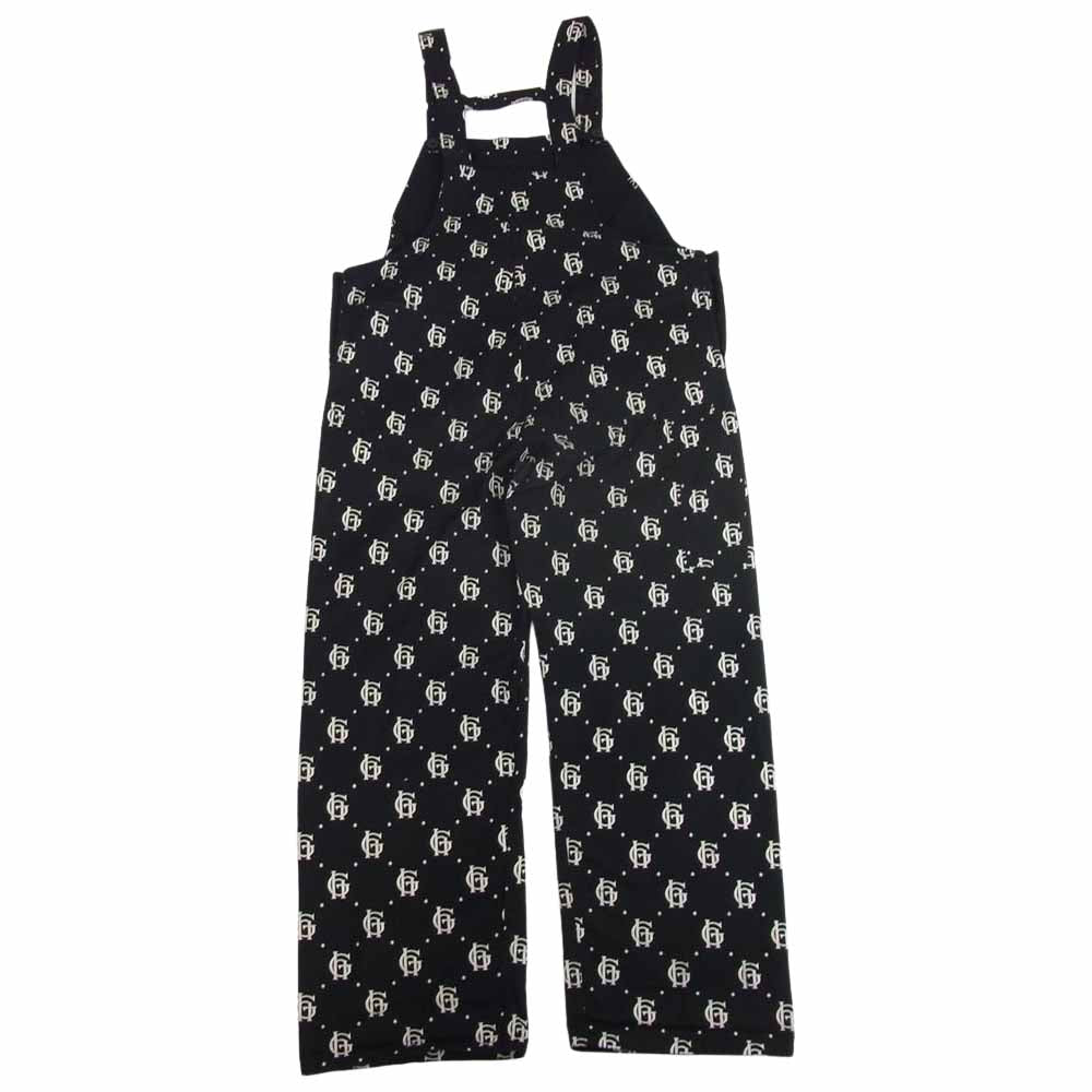 GLADHAND & Co. グラッドハンド FAMILY CREST OVERALL 10周年記念 モノグラム ロゴ 総柄 ファミリー クレスト オーバーオール  ブラック系 XL【中古】