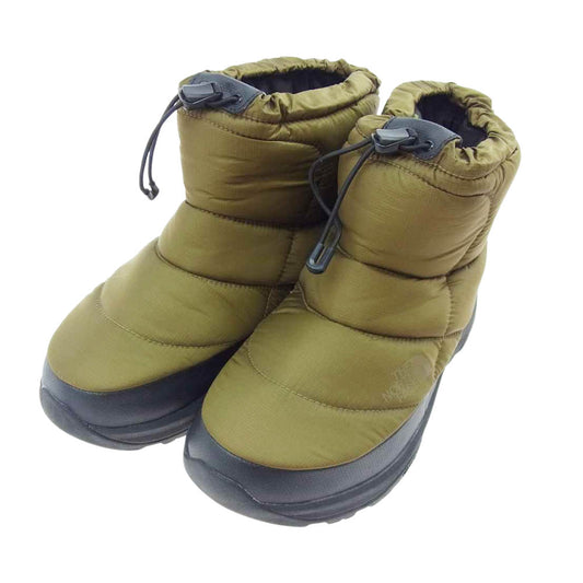 THE NORTH FACE ノースフェイス 0041729N3X NUPTSE BOOTIE WP LOGO SHORT ヌプシ ブーティ ウォータープルーフ ロゴ オリーブ系 27cm【中古】