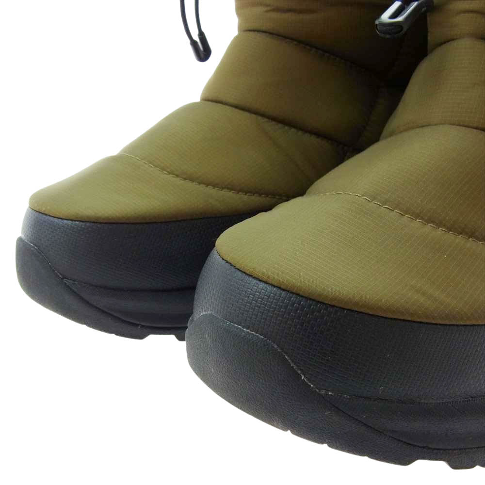 THE NORTH FACE ノースフェイス 0041729N3X NUPTSE BOOTIE WP LOGO SHORT ヌプシ ブーティ ウォータープルーフ ロゴ オリーブ系 27cm【中古】