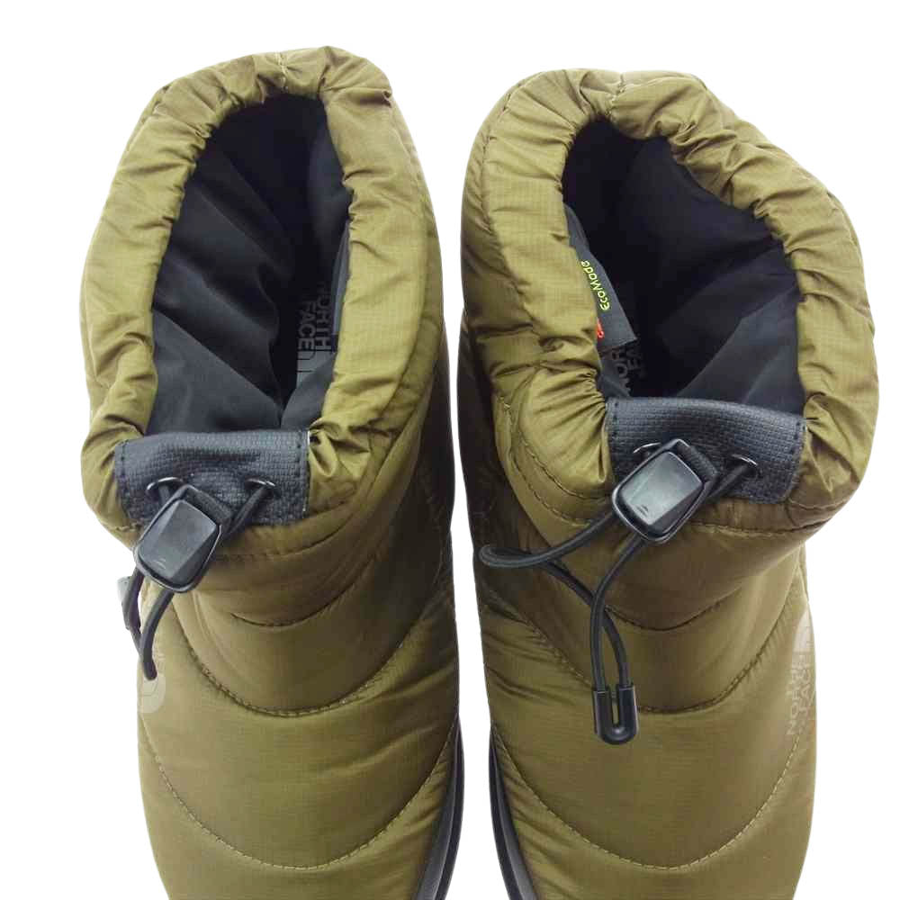 THE NORTH FACE ノースフェイス 0041729N3X NUPTSE BOOTIE WP LOGO SHORT ヌプシ ブーティ ウォータープルーフ ロゴ オリーブ系 27cm【中古】