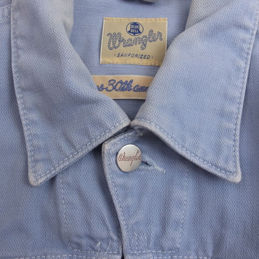 Wrangler ラングラー S9058 × BEAMS 30周年記念 Ｇジャン ヴィンテージ レプリカ 復刻 ブルー系 M【中古】