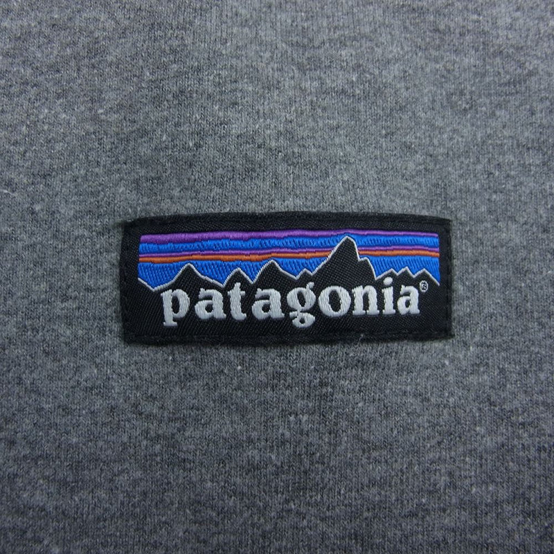 patagonia パタゴニア 19AW 39543 19年製 LABEL UP SWEAT ラベル アップラベル クルー スウェット グレー グレー系 S【中古】