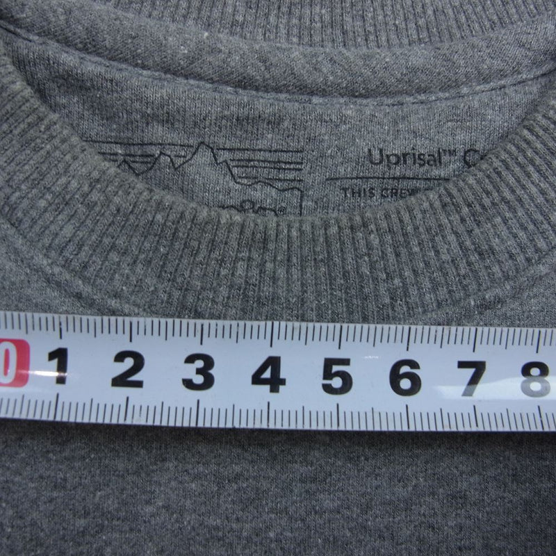 patagonia パタゴニア 19AW 39543 19年製 LABEL UP SWEAT ラベル アップラベル クルー スウェット グレー グレー系 S【中古】