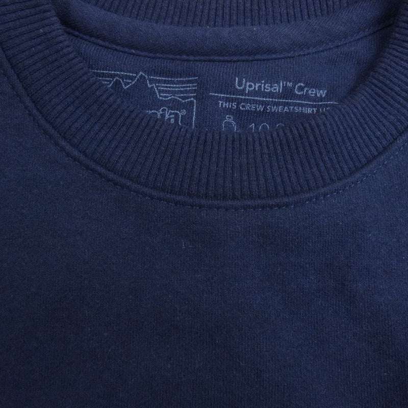 patagonia パタゴニア LABEL UP SWEAT ラベル アップラベル クルー スウェット ブラック ネイビー系 S【中古】