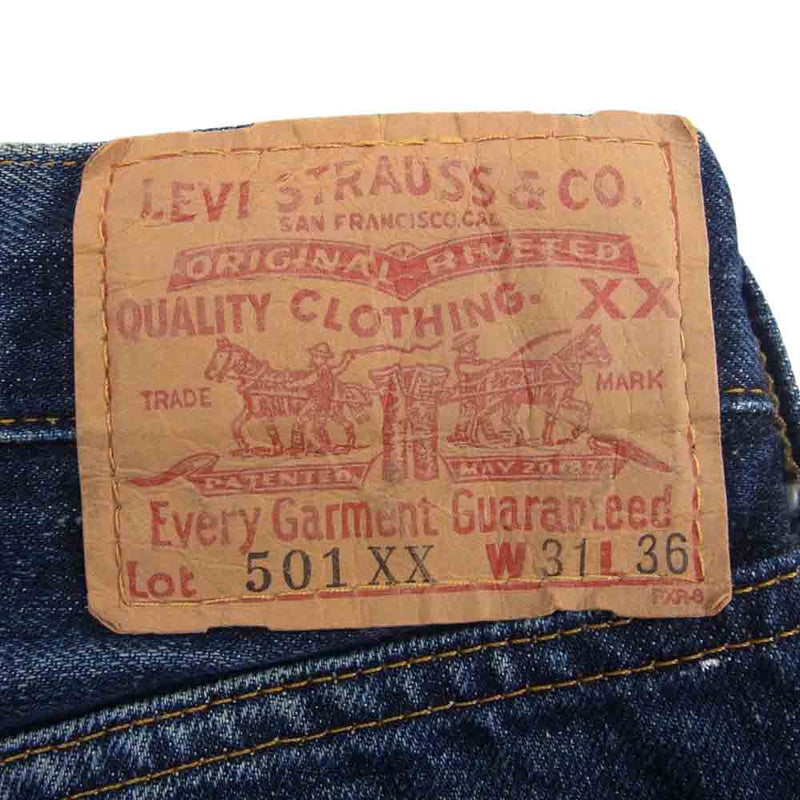 Levi's リーバイス 90s 復刻 VINTAGE ビンテージ 501XX バレンシア ボタン裏555 デニムパンツ USA製 インディゴブルー系 31【中古】