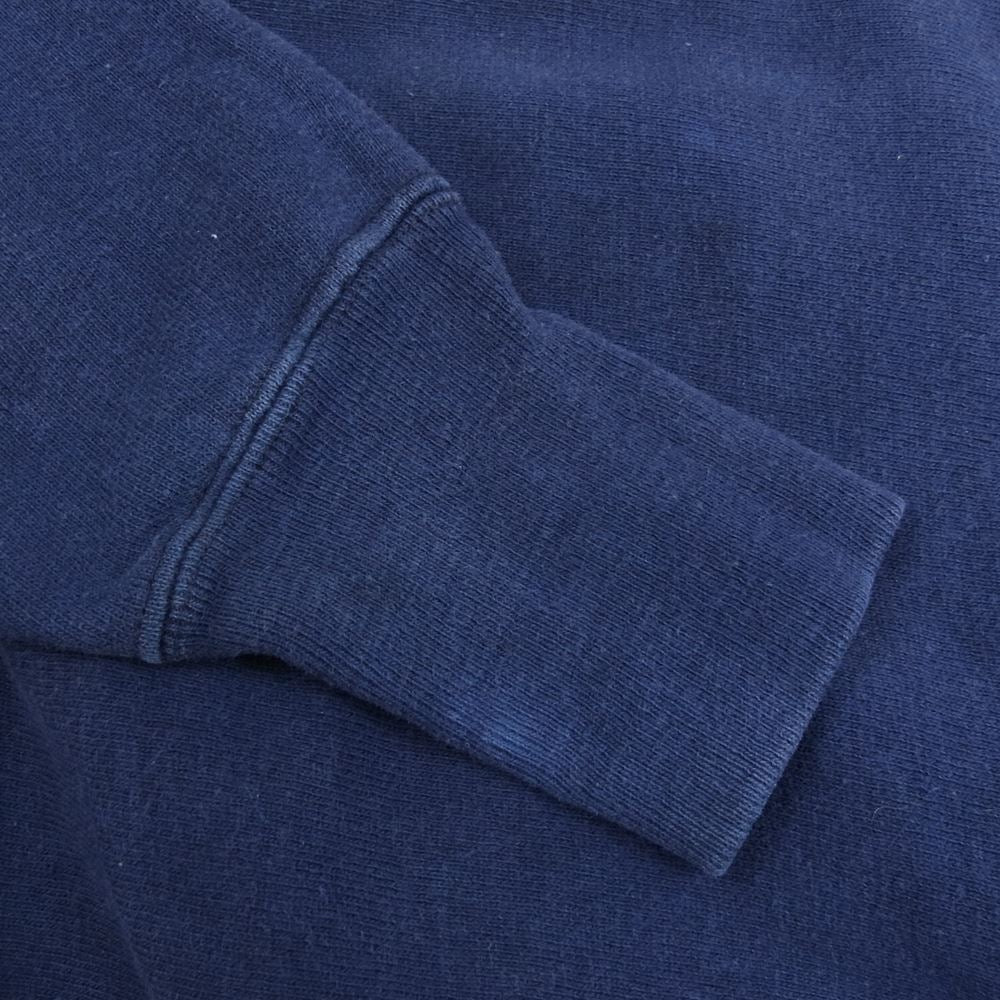 Champion チャンピオン VINTAGE ビンテージ 70s リバースウィーブ USAFA FALCON ZIP ハーフジップ スウェット 単色タグ ヴィンテージ ネイビー系 S【中古】