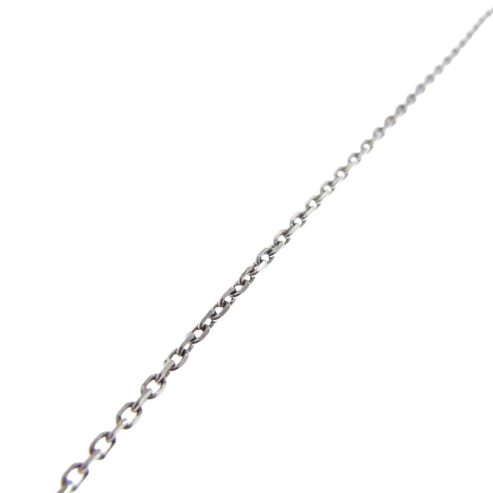 Justin Davis ジャスティンデイビス CROWN ストーン付き クラウン ペンダントトップ チェーン ネックレス シルバー系【中古】