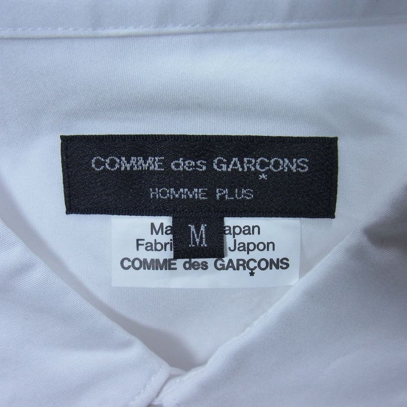 COMME des GARCONS HOMME PLUS コムデギャルソンオムプリュス 21SS PG-B011 長袖 ロングシャツ ホワイト系 M【中古】