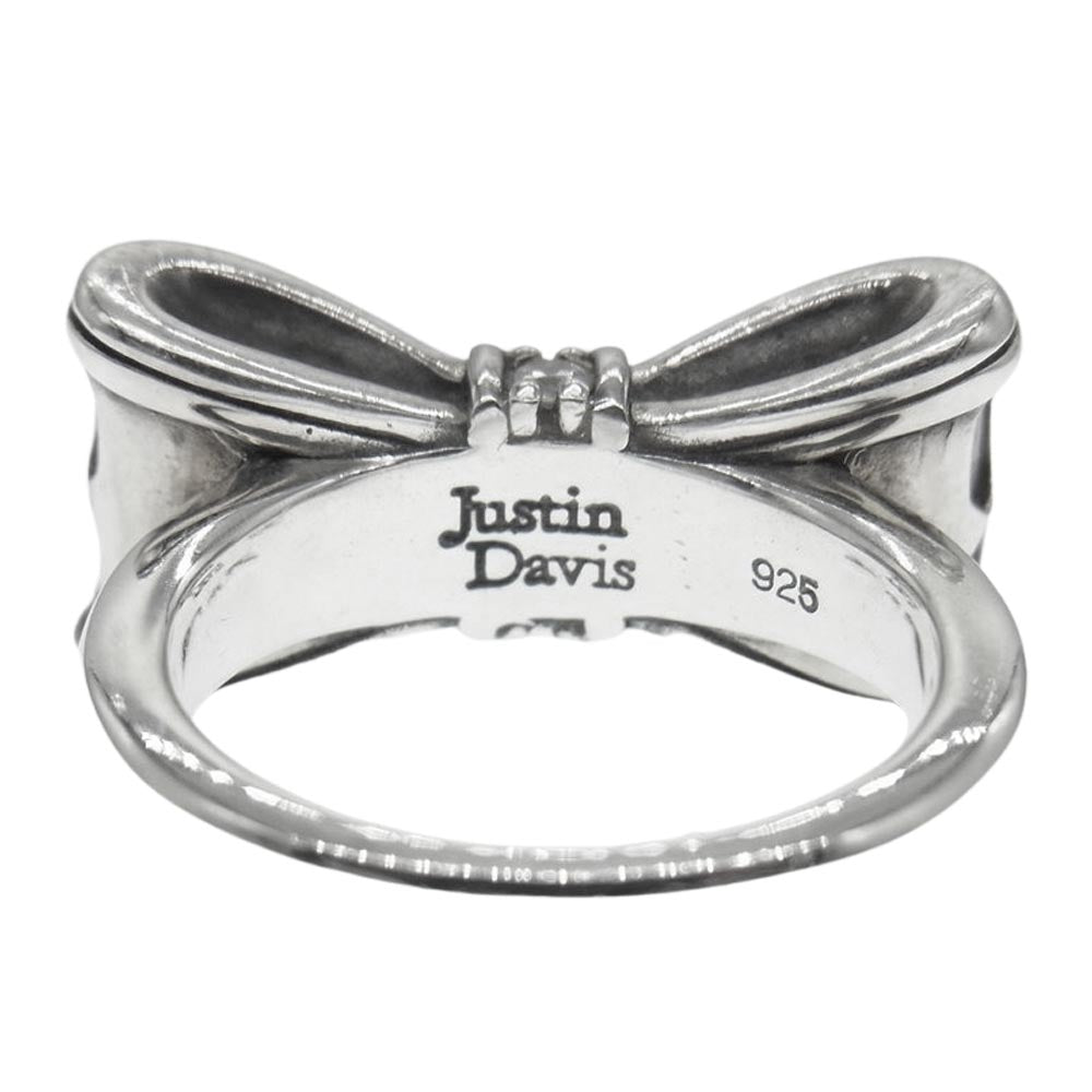 Justin Davis ジャスティンデイビス SRJ328 ギャランティ付属 PROMISE プロミス リボン リング シルバー系【中古】