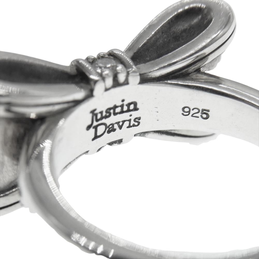Justin Davis ジャスティンデイビス SRJ328 ギャランティ付属 PROMISE プロミス リボン リング シルバー系【中古】