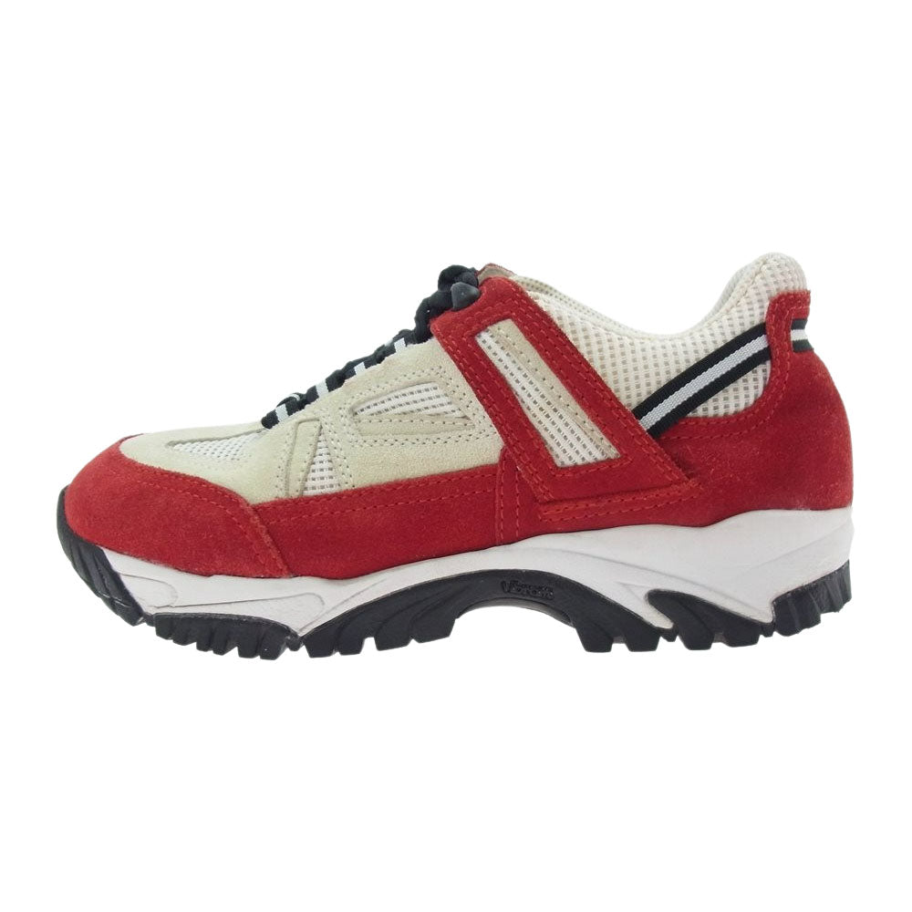 MAISON MARGIELA メゾンマルジェラ S37WS0451 ローカット スエード スニーカー オフホワイト系 レッド系 40【中古】