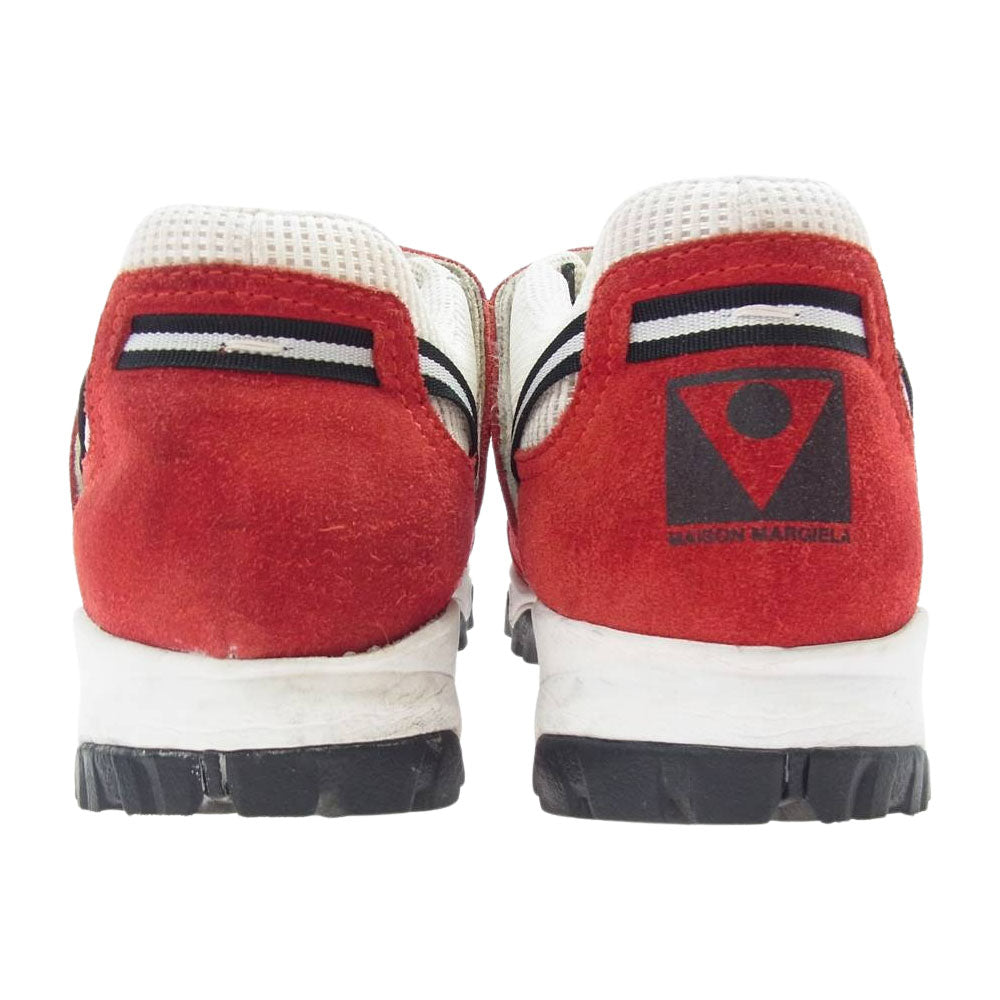 MAISON MARGIELA メゾンマルジェラ S37WS0451 ローカット スエード スニーカー オフホワイト系 レッド系 40【中古】