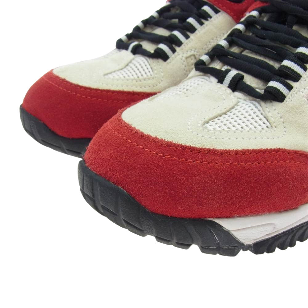 MAISON MARGIELA メゾンマルジェラ S37WS0451 ローカット スエード スニーカー オフホワイト系 レッド系 40【中古】