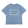 MAISON MARGIELA メゾンマルジェラ 21SS S29GC0296 S23935 フロントロゴプリント コットンジャージー 半袖 クルーネック Tシャツ ブルーグレー系 42【中古】
