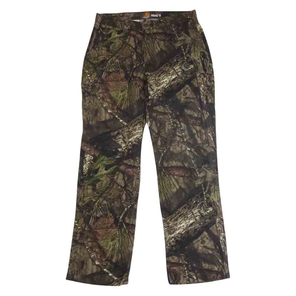Carhartt カーハート リアルツリー カモ パンツ カーキ系 32【中古】