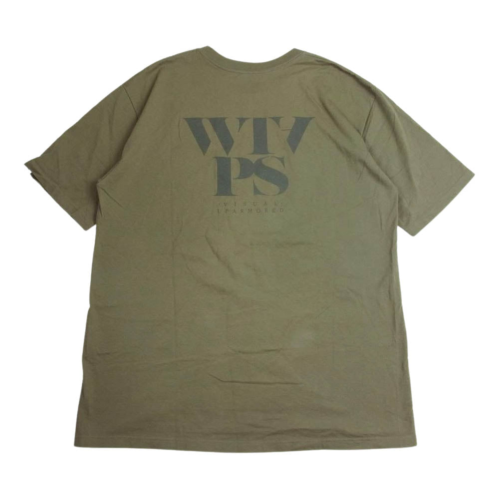 WTAPS ダブルタップス WRANGLE SS TEE 半袖 Tシャツ カーキ系 4【中古】