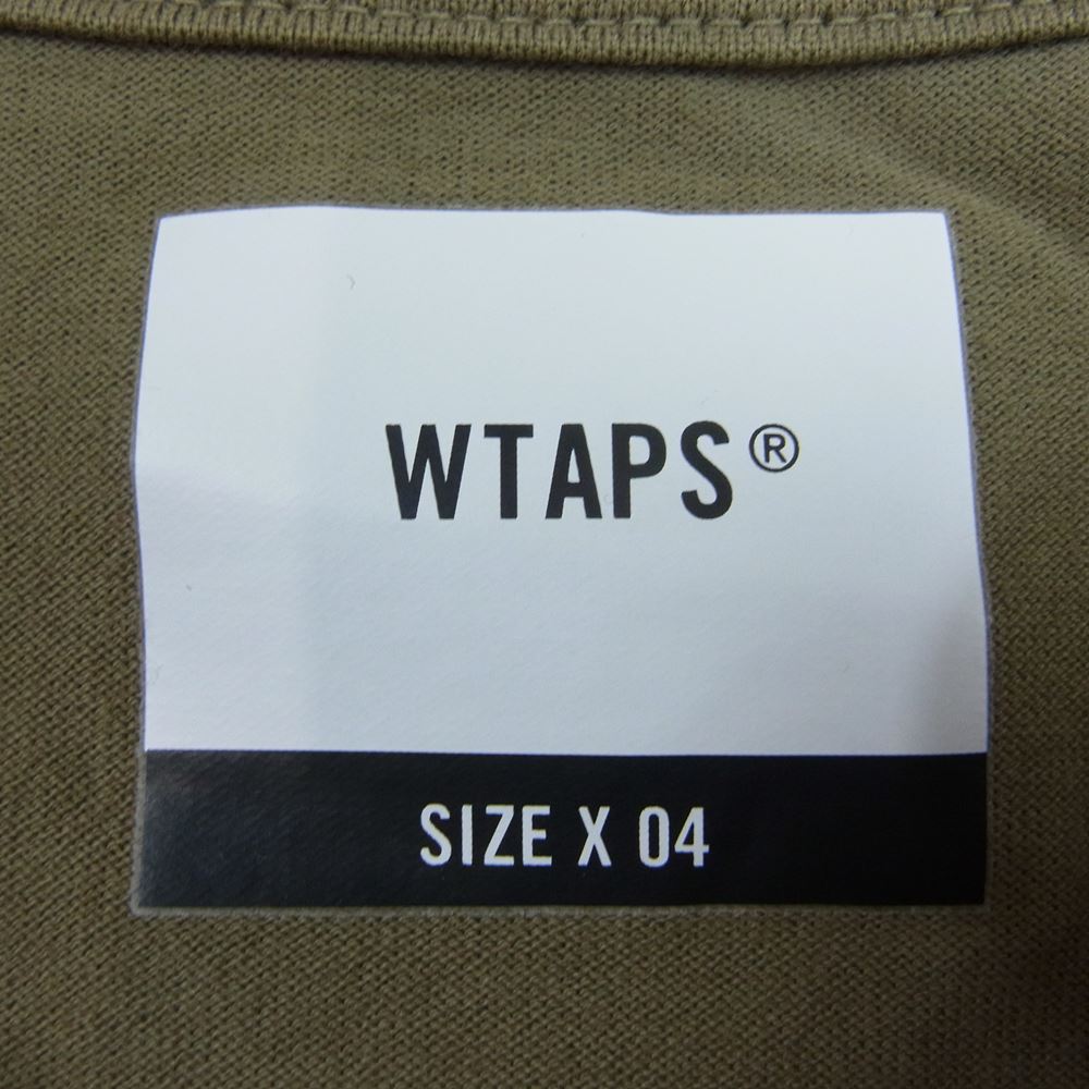 WTAPS ダブルタップス 21SS URBAN TERRITORY LS TEE ロゴ 長袖 Tシャツ カーキ系 4【中古】