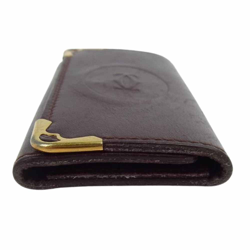 CARTIER カルティエ マストライン キーケース ダークブラウン系【中古】