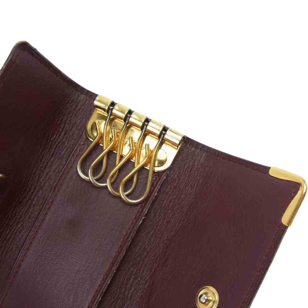 CARTIER カルティエ マストライン キーケース ダークブラウン系【中古】
