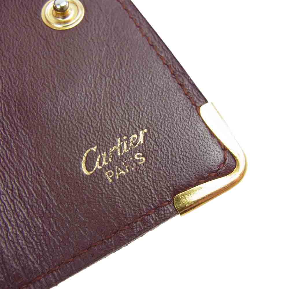 CARTIER カルティエ マストライン キーケース ダークブラウン系【中古】