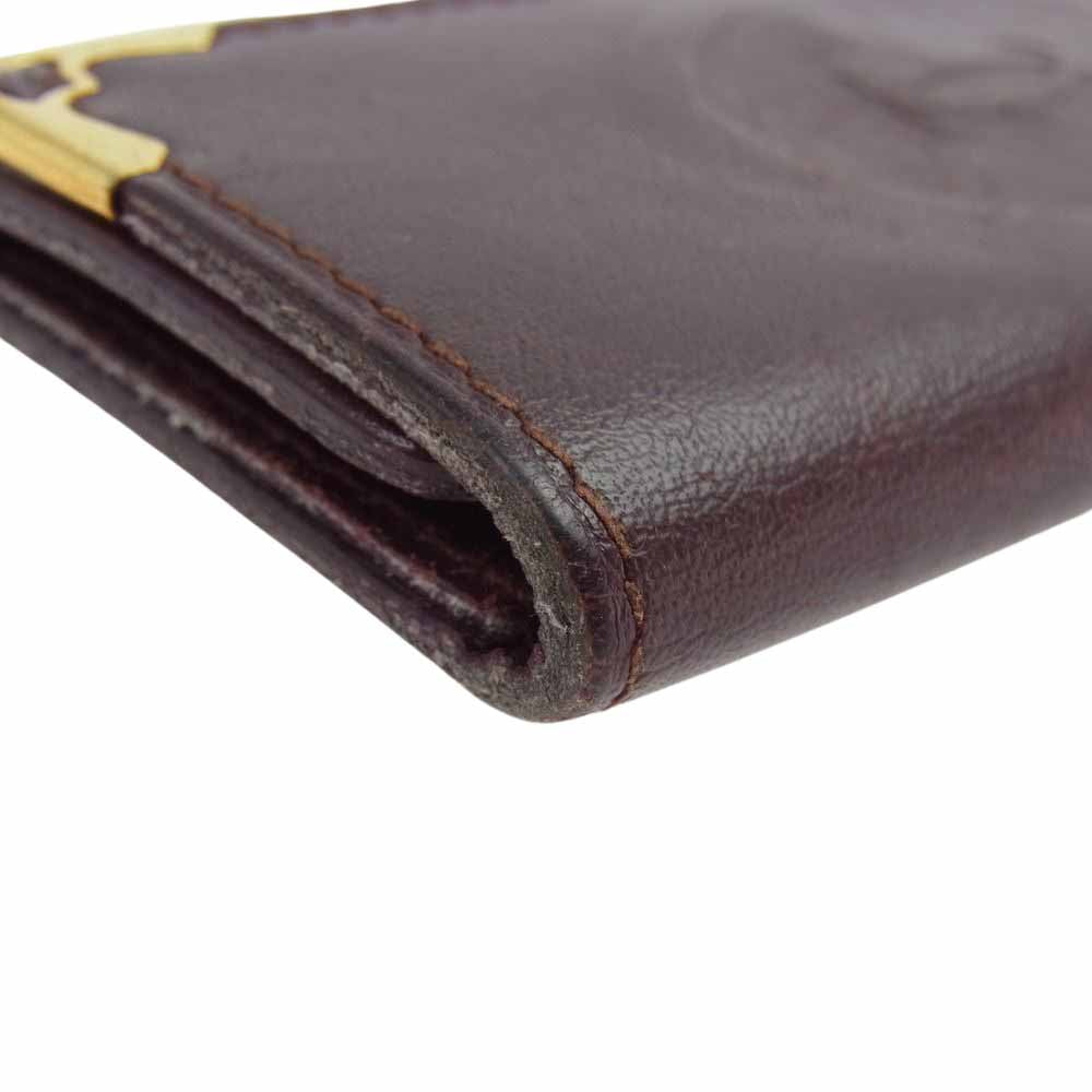 CARTIER カルティエ マストライン キーケース ダークブラウン系【中古】