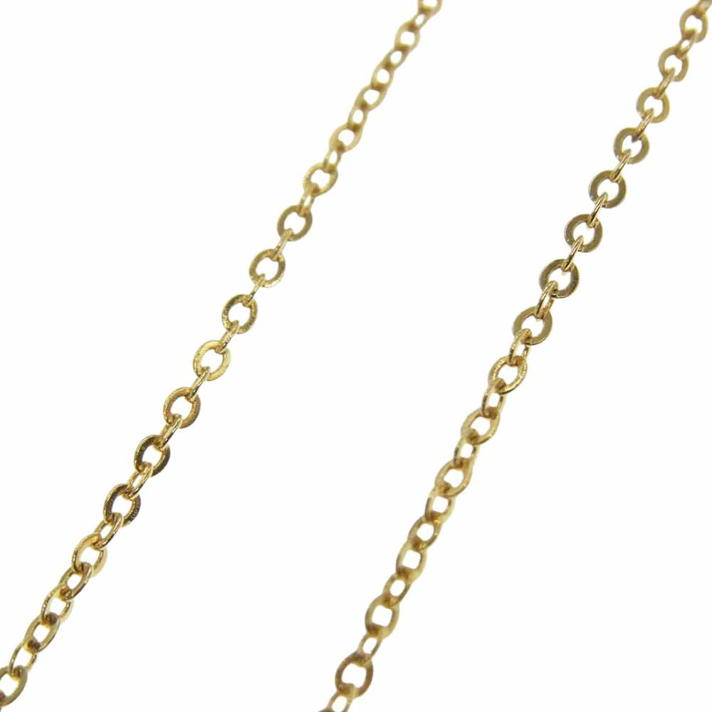 GIVENCHY ジバンシィ Gモチーフ ラインストーン ネックレス ゴールド系【中古】