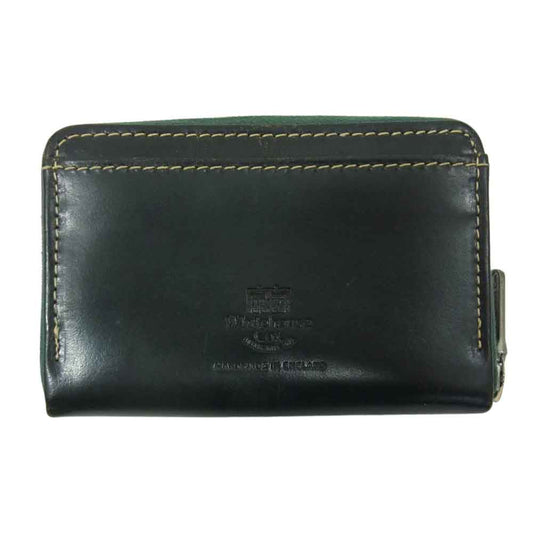 ホワイトハウスコックス S1941 MINI ZIP PURSE ミニ ジップ パース 財布 グリーン系【中古】