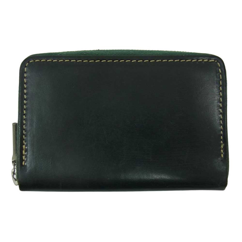 ホワイトハウスコックス S1941 MINI ZIP PURSE ミニ ジップ パース 財布 グリーン系【中古】