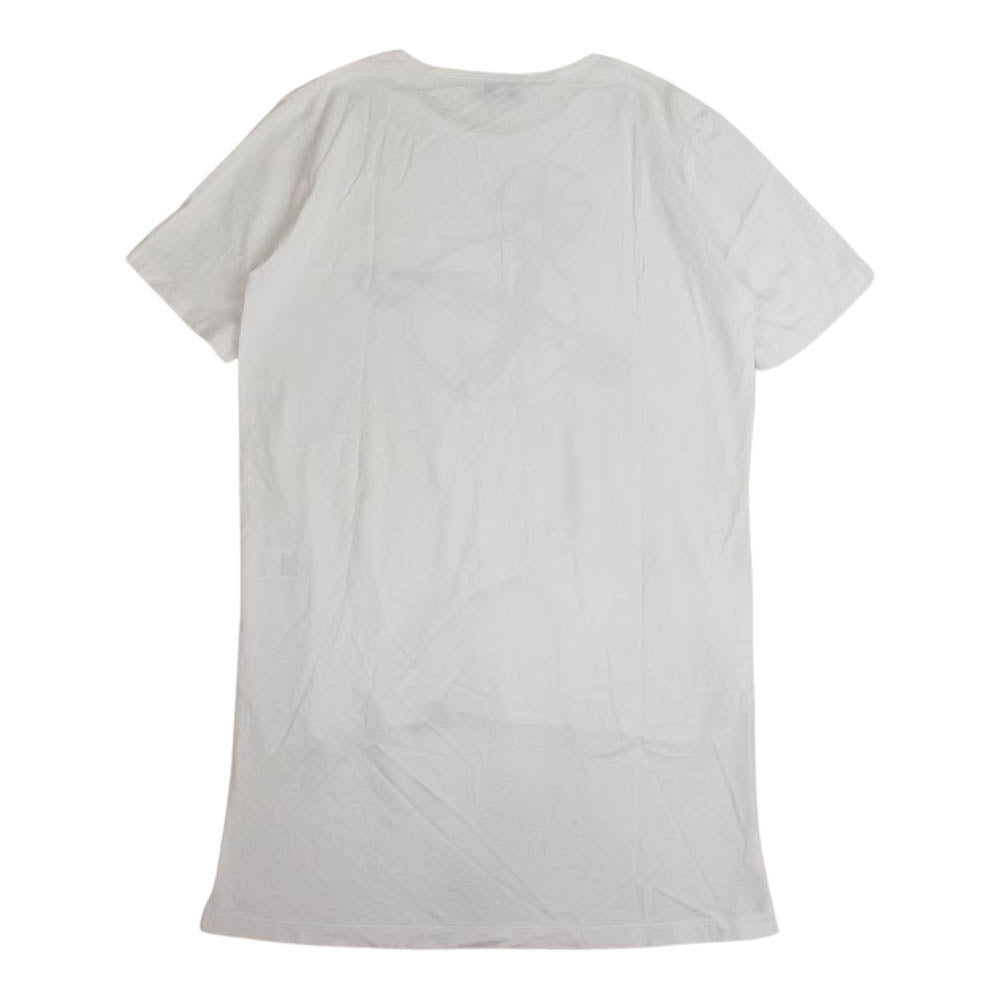 Vivienne WestwoodMAN ヴィヴィアンウエストウッドマン オーブ プリント Tシャツ カットソー 半袖 ホワイト系 46【中古】