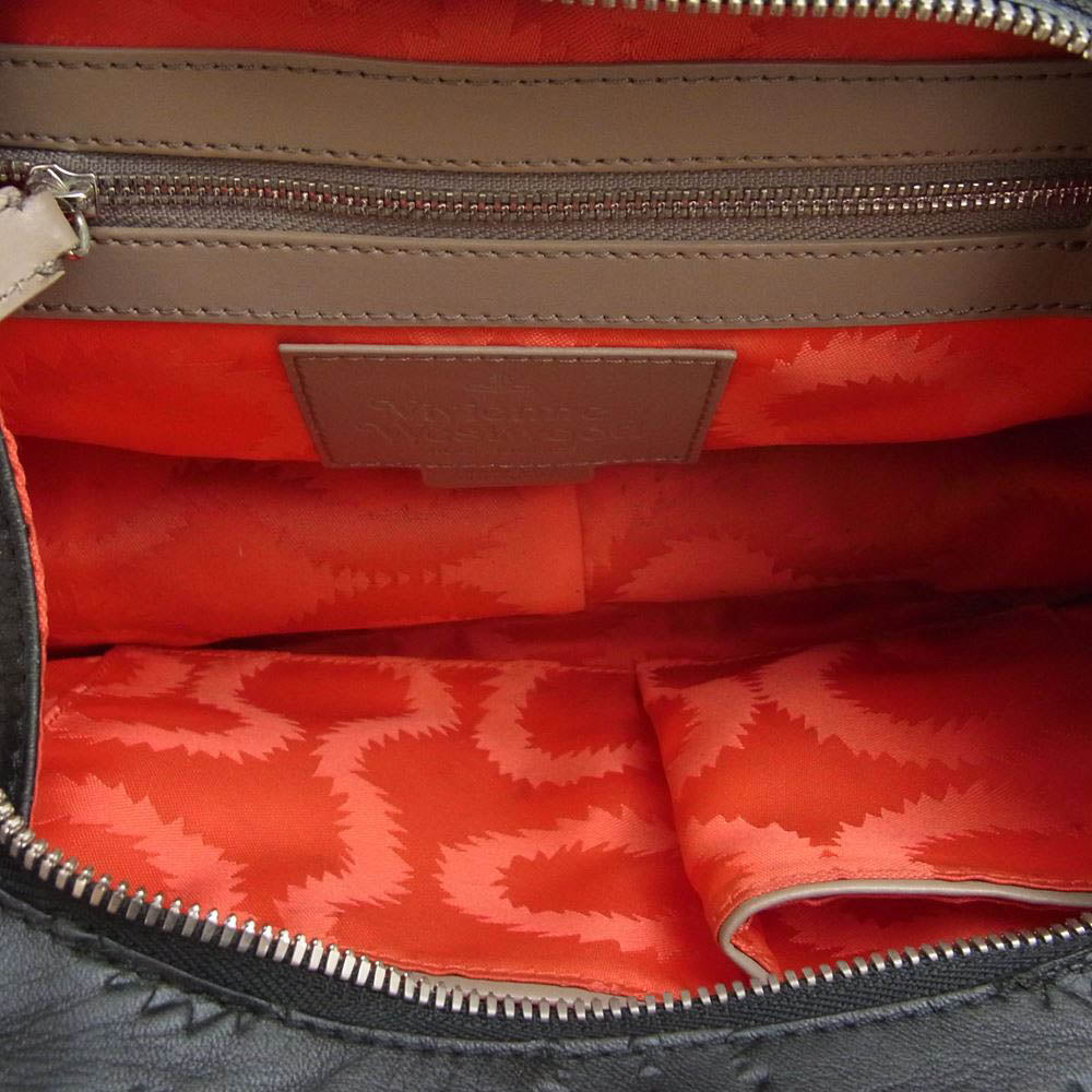 Vivienne Westwood ヴィヴィアンウエストウッド イタリア製 オーブ 2WAY ハンド ショルダーバッグ ブラック系【中古】