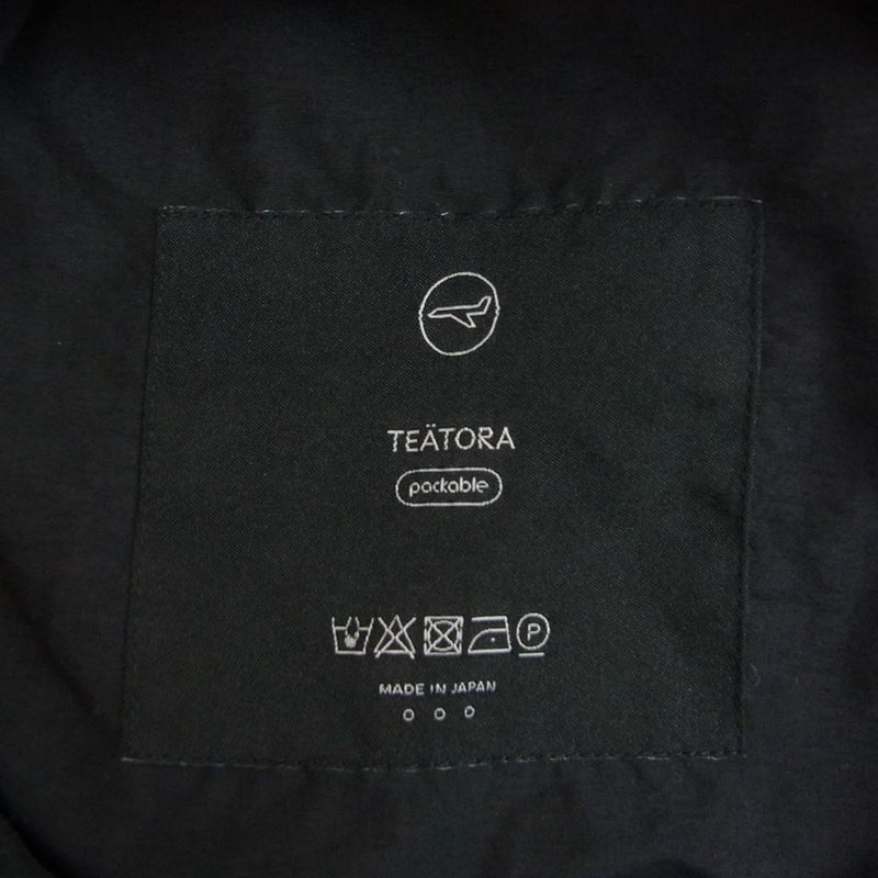 TEATORA テアトラ TT-102-P Device Coat packable デバイスコート パッカブル  ブラック系 ○○○【中古】