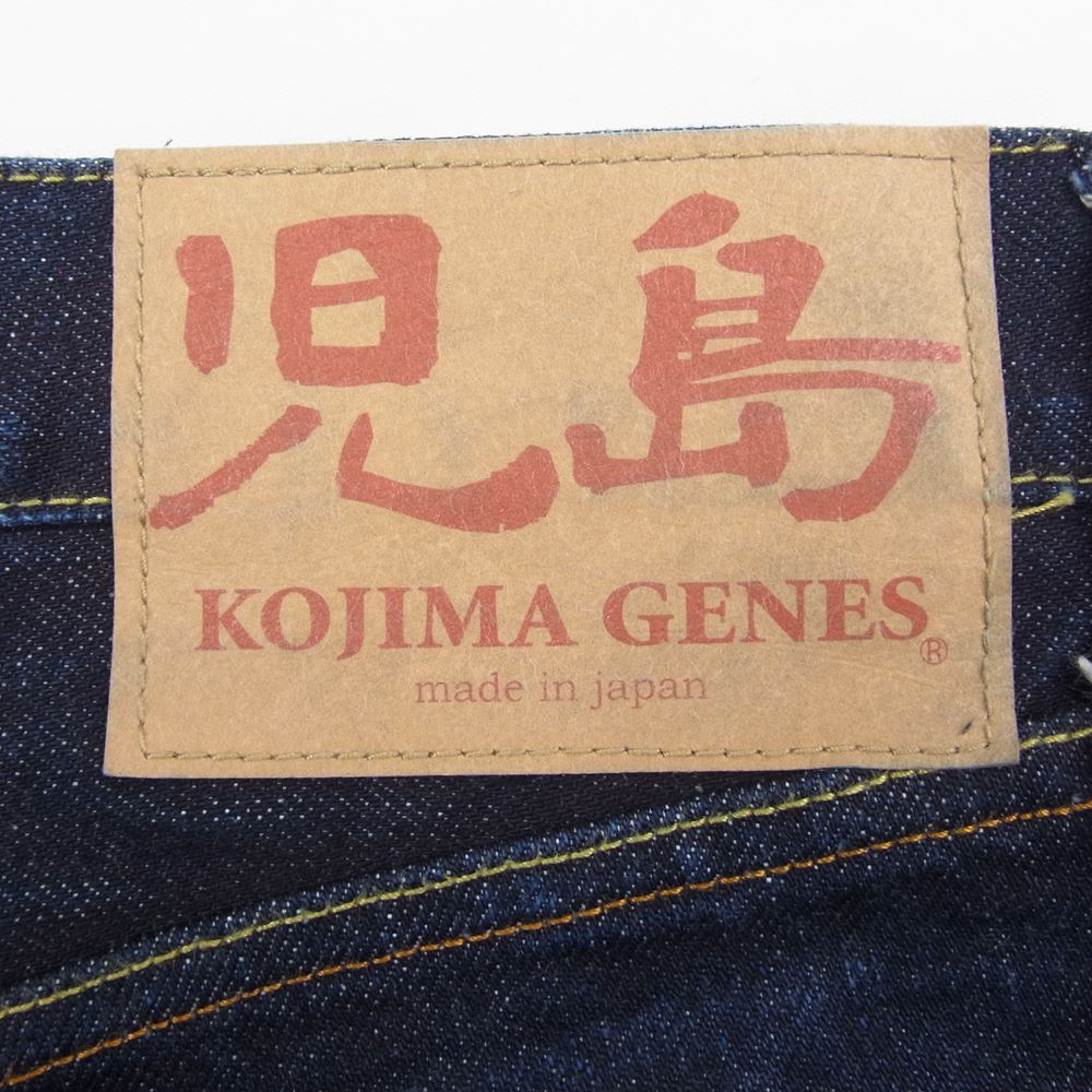 児島ジーンズ ジッパーフライ セルビッジ ストレート デニムパンツ インディゴブルー系 30【中古】