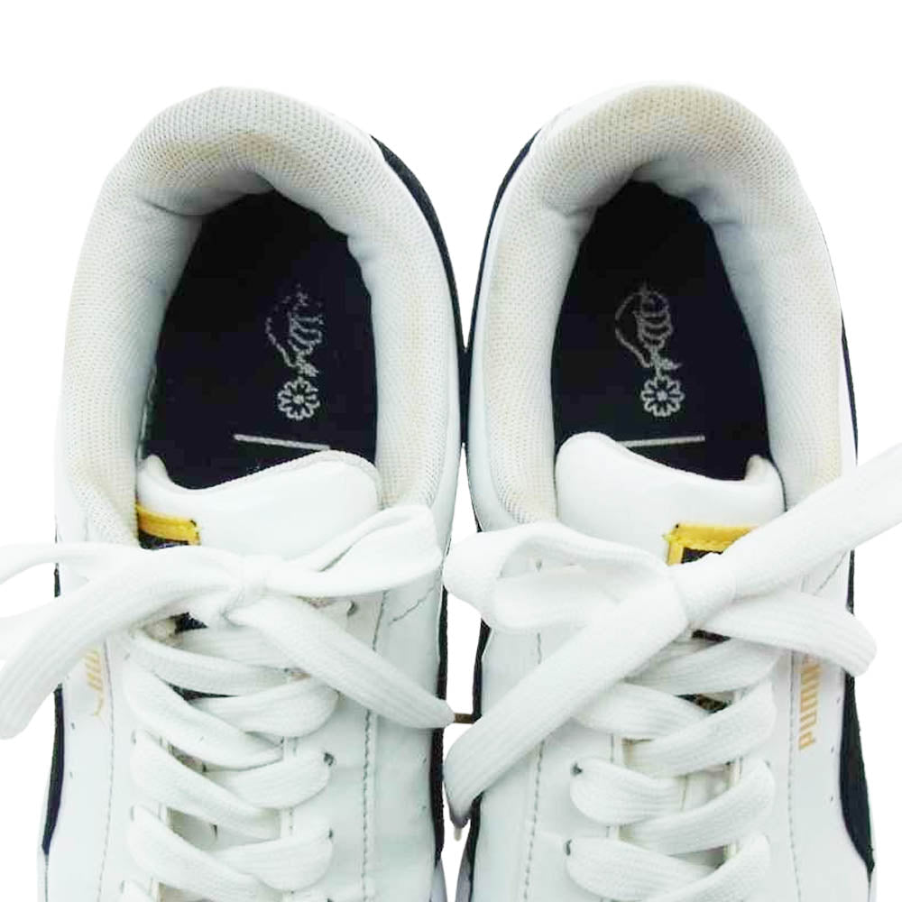 PUMA プーマ BTS BASKET PATENT バスケットパテント 防弾少年団 スニーカー ホワイト系 24.5cm【中古】