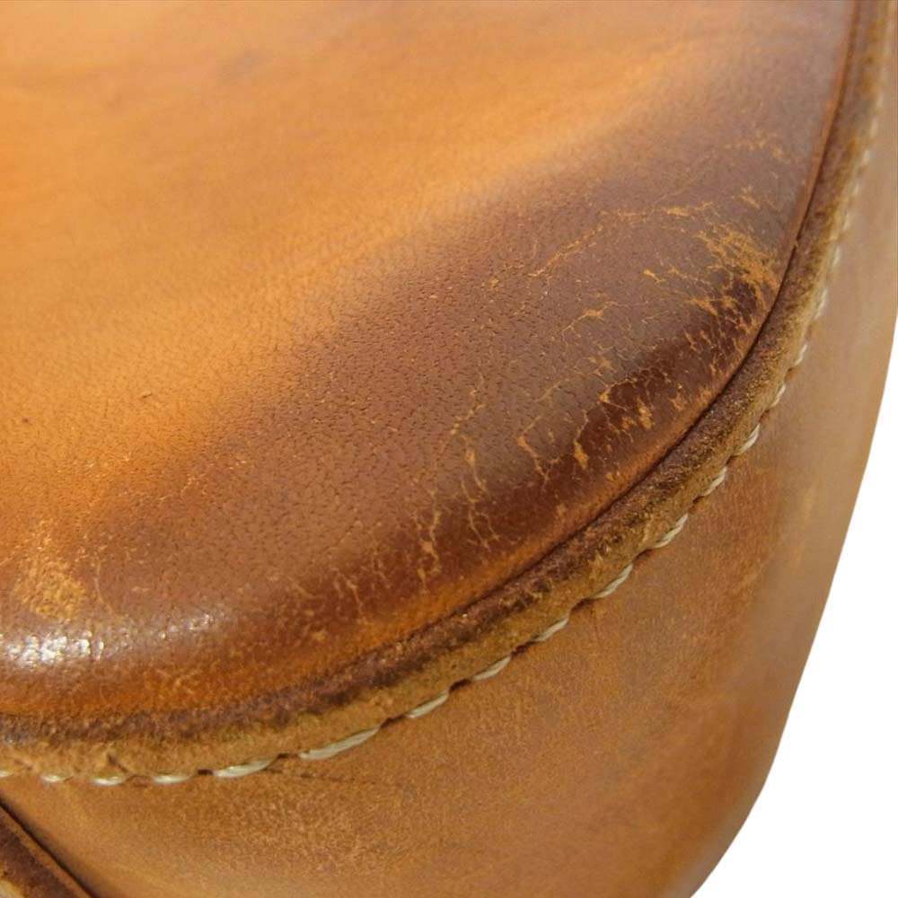 BREE ブリー ヌメ革 オール レザー ショルダー バック ポーチ ブラウン系【中古】