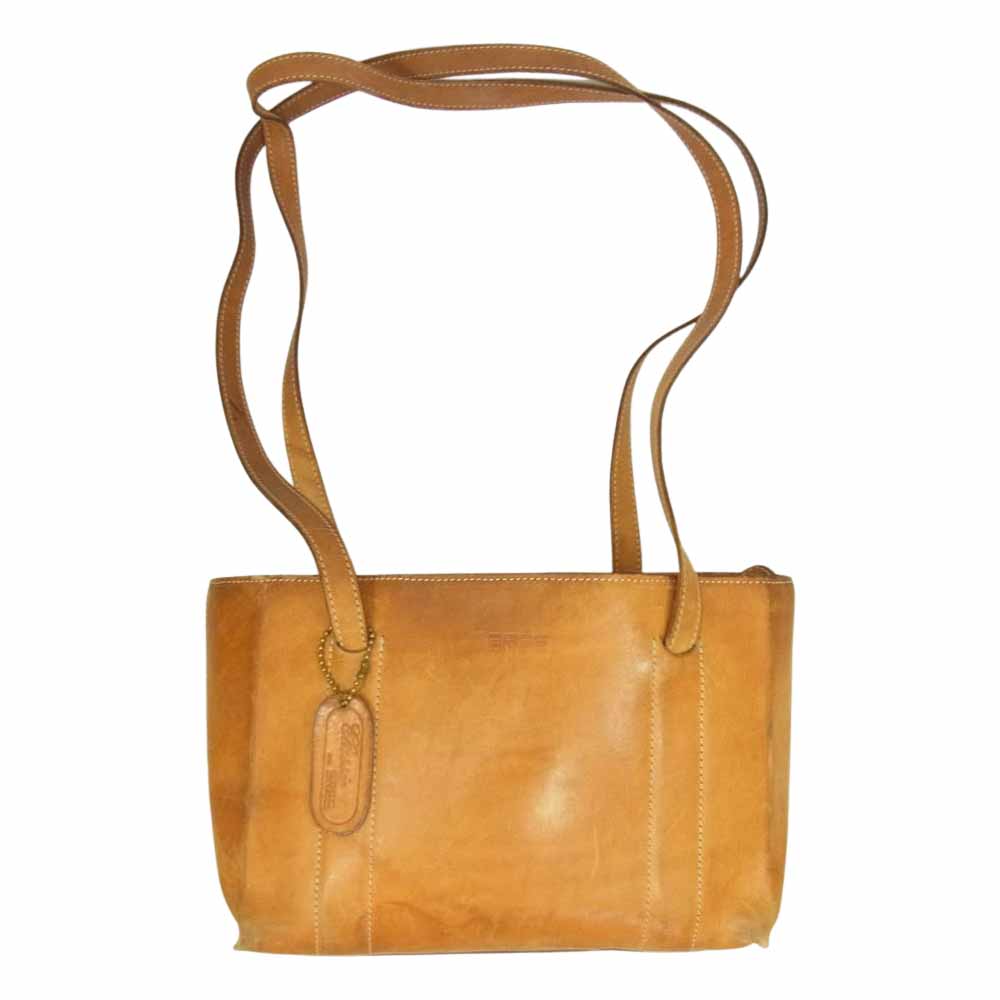 BREE ブリー ヌメ革 オール レザー バック ハンド バック ショルダー バック  ブラウン系【中古】