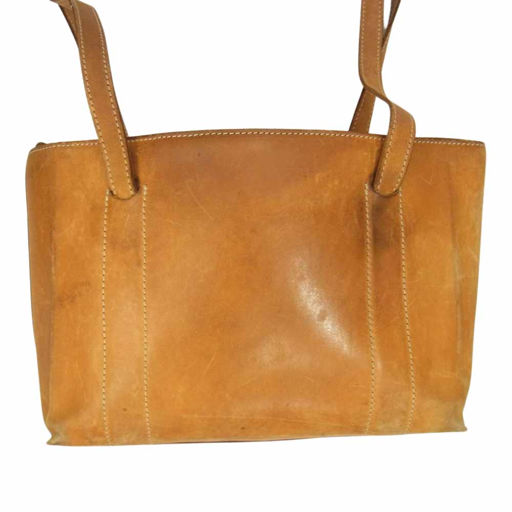 BREE ブリー ヌメ革 オール レザー バック ハンド バック ショルダー バック  ブラウン系【中古】