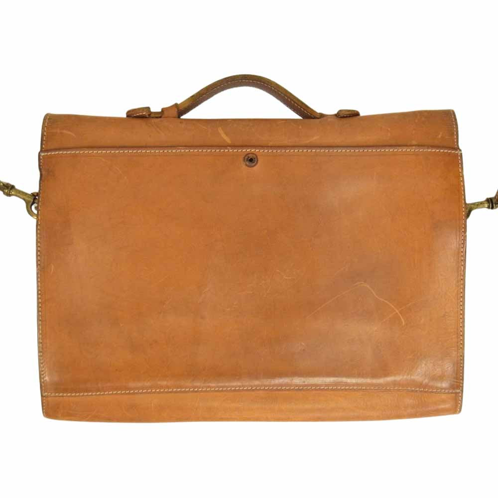 BREE ブリー ヌメ革 オール レザー ビジネス バック ハンド バック ショルダー バック 2WAY  ブラウン系【中古】