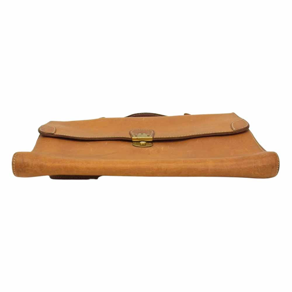 BREE ブリー ヌメ革 オール レザー ビジネス バック ハンド バック ショルダー バック 2WAY  ブラウン系【中古】